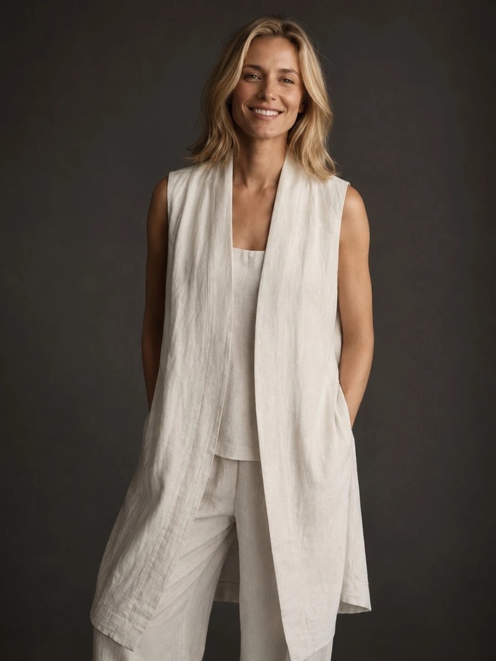 Eileen Fisher Linen Silk Organic Cotton Lagenlook